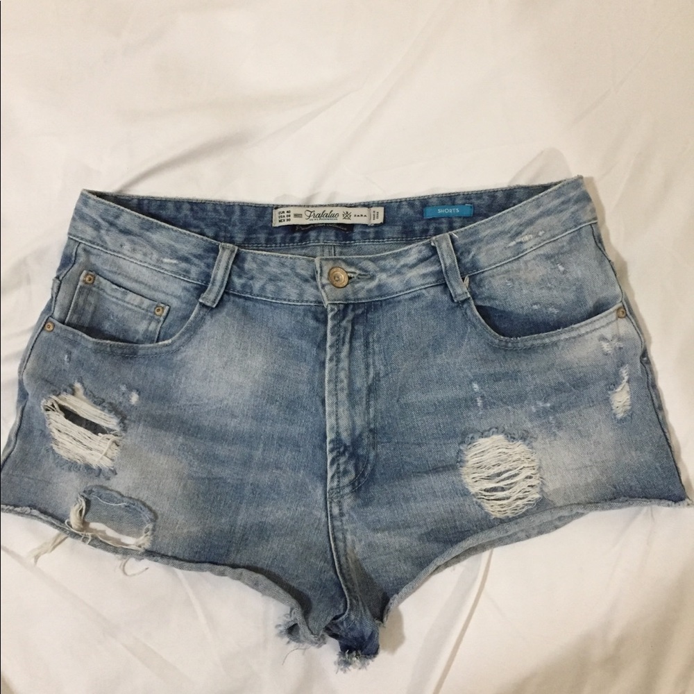 Zara Trafaluc Premium Wash Collection Shorts